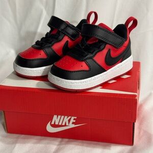 Nike Infant/Toddler Red and Black Sneakers